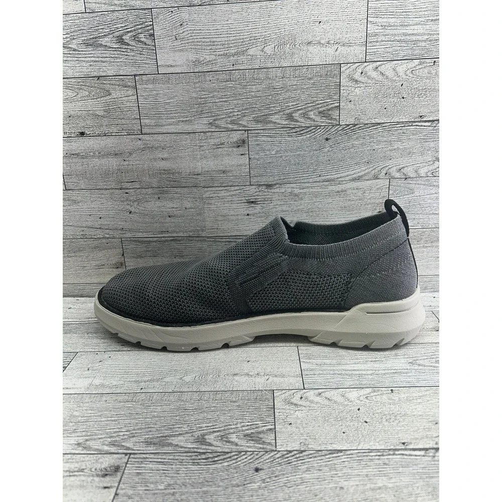 Skechers USA Men's Doveno-Oswyn Fly Rounded Toe Mesh‎ Slip On Gray Shoes Sz 10.5